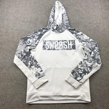 Nike Hoodie Mens Small Therma-Fit Pullover Athletic Camo Swoosh Sweatshirt