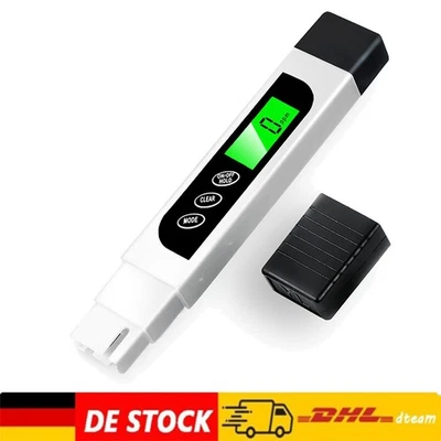 API 3in1 TDS/EC/TEMP Tester Wasserprüfung Wassertester für Trinkwasser Aquarien