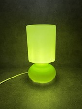 Lampada da tavolo Ikea Lykta vetro vintage retrò anni 90 luce verde fluo testata PAT