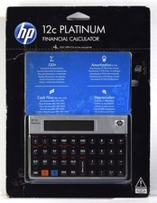 HP Hewlett Packard 12c PLATINUM Financial Calculator REAL ESTATE Banking - NEW