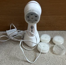 Conair Clarisonic  Skin Cleansing System White Unit  Power Adapter Brushes