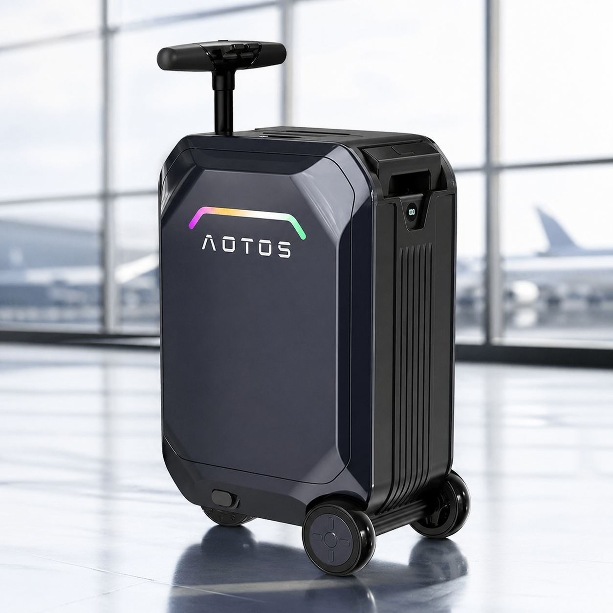 Fast Rideable Objects 20'' Smart Rideable Suitcase 31L Electric Luggage Scooter For Travel ...