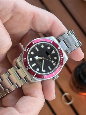 Custom Diver Watch Mod 39mm with Japanese NH35 Movement + Free Rubber Strap