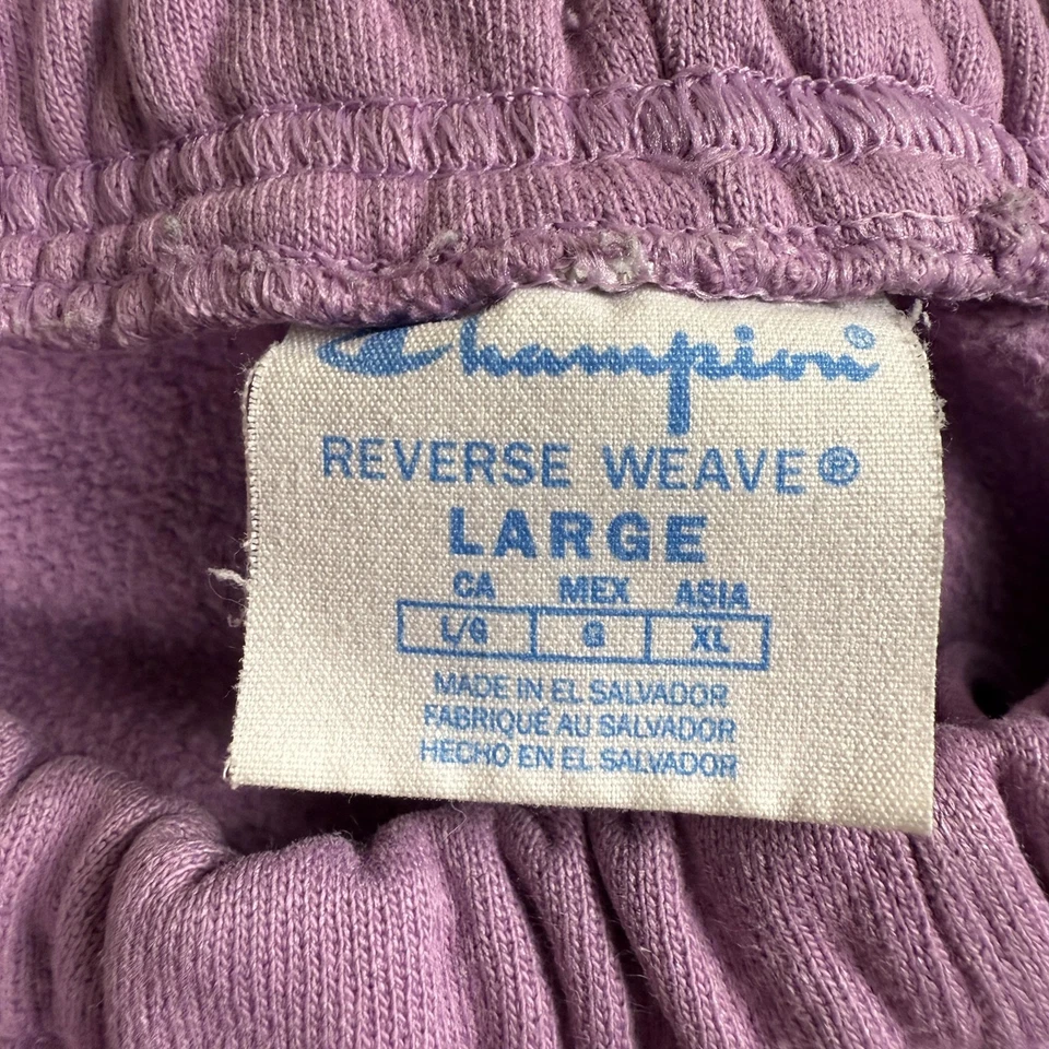 Pantalones de chándal para mujer Champion tejido inverso grandes morados ropa de salón Y2K de colección Foto 3 de 4