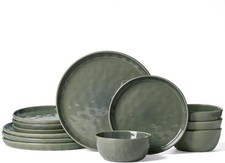 Mars Plates and Bowls Set, Dinnerware Sets, Dishes Set for 4
