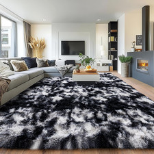8X10 Rug for Living Room, Fuzzy Plush Large Area Rug, Fluffy Modern Shag Non Sli
