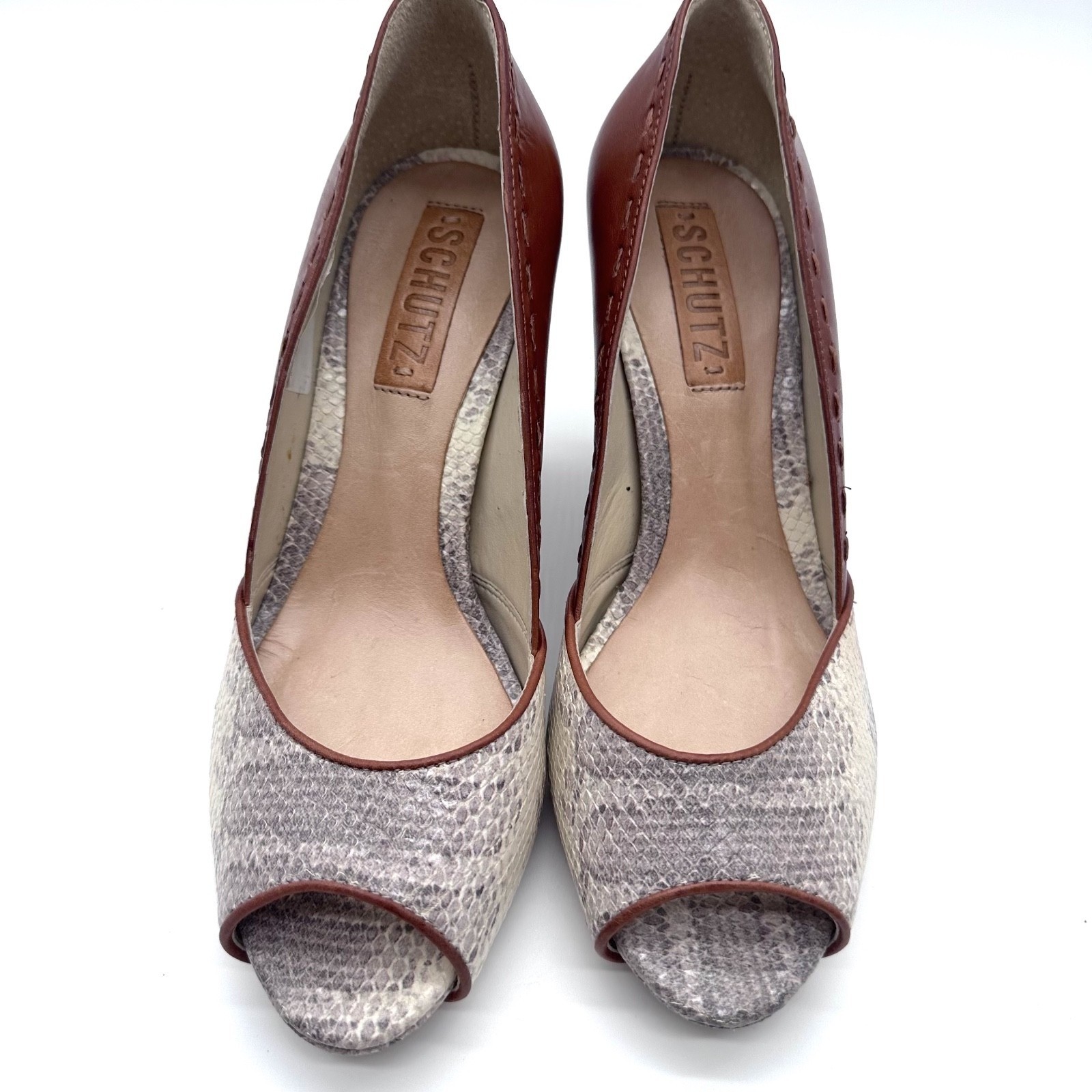 Schultz Leather Python Snake Skin Silvia Fae Ligh… - image 2