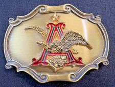 Anheuser Busch 1978 A-Eagle Vintage Belt Buckle Budweiser Bud Light Collectible