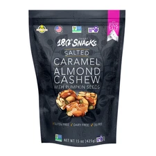 Healthy Snack Mix Salted Caramel Almond Cashew Delicious Bite Sized Clusters