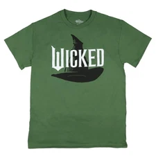 Wicked T Shirt Men's Elphaba Witch Hat Logo Adult Short Sleeve Graphic Tee (3XL)
