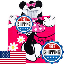 Jay Franco Disney Minnie Mouse 22 X 22 Hooded Poncho Bath/Beach Towel