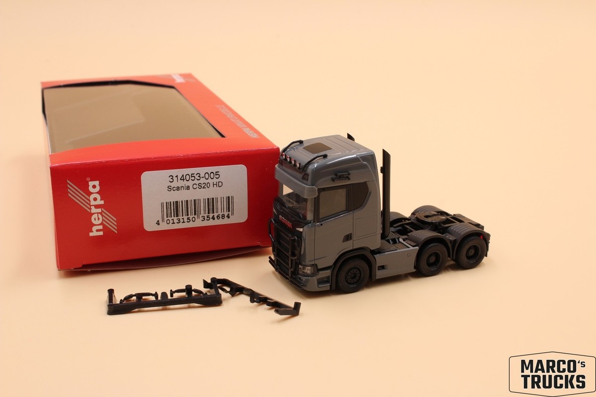 Herpa Scania CS 20 HD Tractor 3axis (6x4), grey No. 314053
