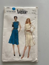 Vintage Very Easy Vogue Sewing Pattern Misses Dresses Uncut Size 12