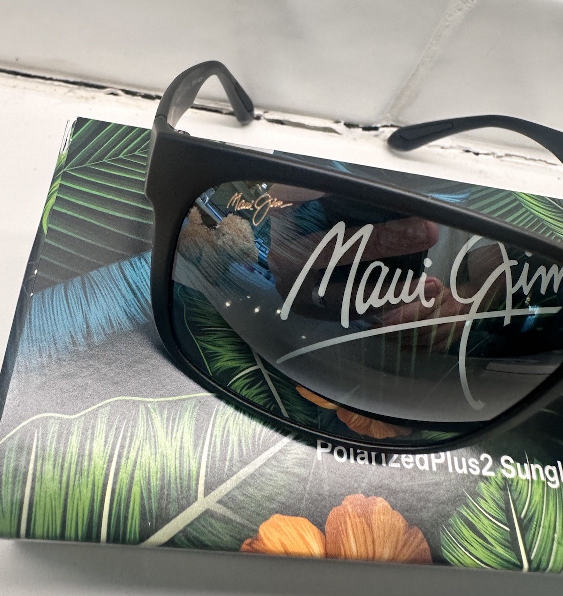 Black Polarized Sunglasses Maui Jim Red Sands 432 2m for sale