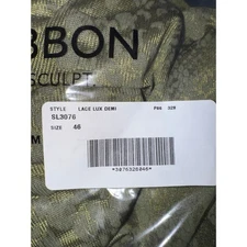 Brand New Ruby Ribbon Women's Size 46 Green Lace Lux Demi Bra 