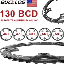 Folding Road Bicycle Chainring 130BCD Chainwheel 45T 47T 53T 56T 58T Aluminum US
