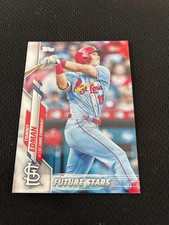 TOMMY EDMAN ROOKIE FUTURE STAR TOPPS 2020 CARDINALS / DODGERS NRMT BASEBALL CARD. rookie card picture