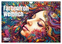 "Calendar 2027 · US Version · Colorful Female (Wall Calendar 2027 12\" × 8\" Landsc"