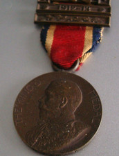 Vintage BRITISH  - 'PRE WW1 KINGS  FULL SIZE MEDAL clasp 1912-13'