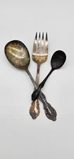 WM Rogers MFG Co. Extra Plate - Original Rogers Soup Spoon w/ Spoon & Fork Set