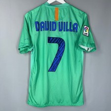 CAMISETA VISITANTE BARCELONA ESPAÑA 2010/2011 CAMISETA CAMISETA S NIKE #7 DAVID VILLA