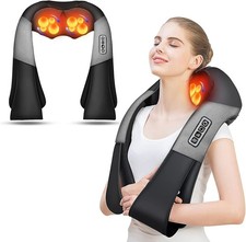 Shiatsu Back and Neck Massager, Back Massager Deep Tissue Kneading Neck and Shou