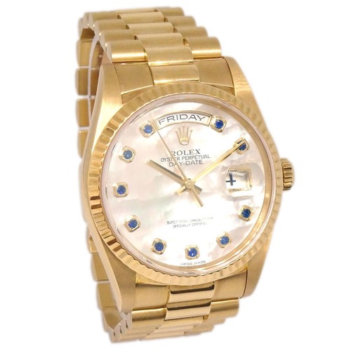 Rolex Oyster Perpetual Daydate 36mm Ref.18238NGS Watch 18KYG Sapphire 194696