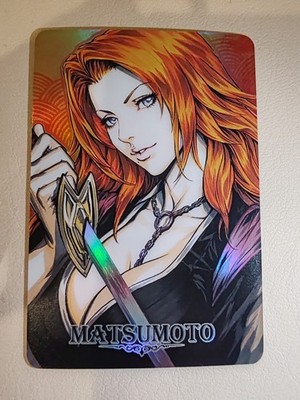 Card Bleach Waifu Matsumoto Suimsuit Ichigo Rukia Rengiku Kenpachi Aizen Holo