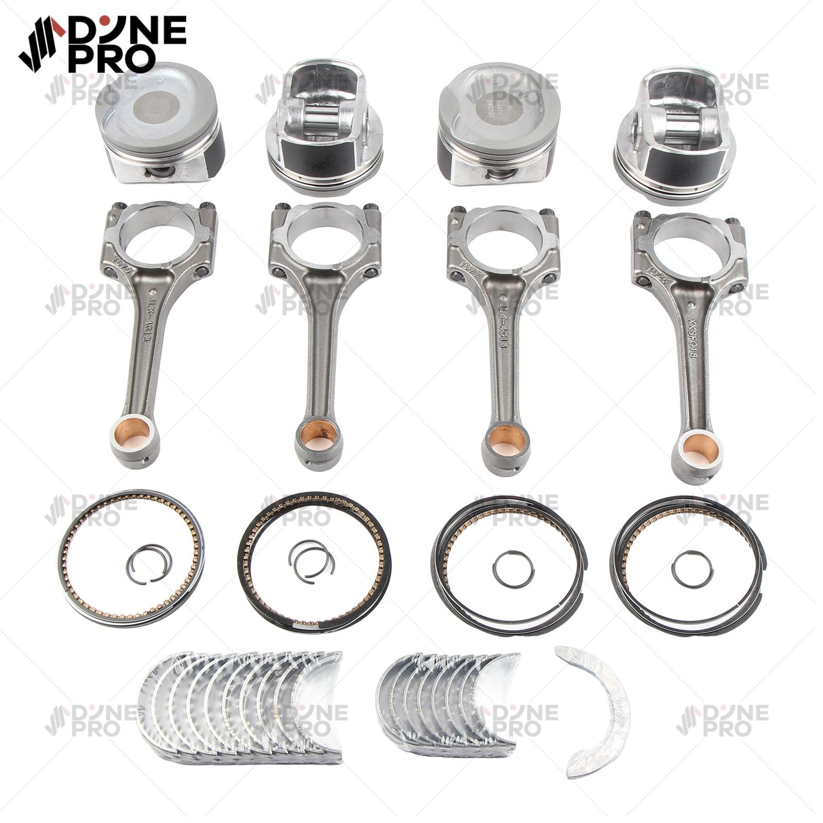 1ZZFE 1.8L Connecting Rods Pistons Bearing Set Fit Toyota Celica Corolla Matrix
