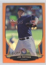 2013 Bowman Chrome Orange Refractor 25/25 Joe Nathan #124 0t4