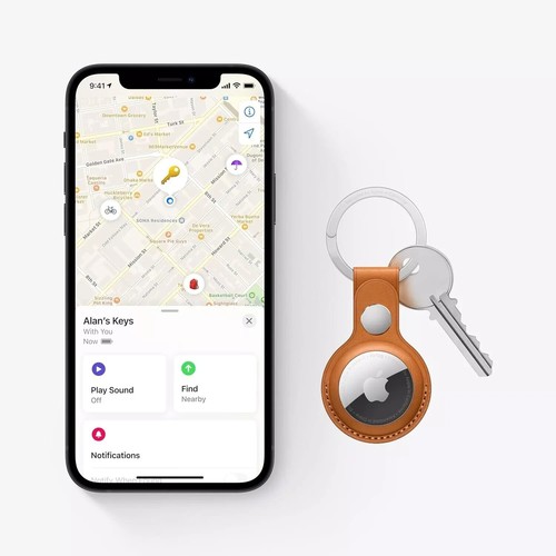 1x APPLE AirTag Air Tag Tracker Clé Pet Bluetooth Finder, Authentique - Photo 3 sur 12