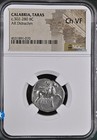 Calabre, Taras AR Didrachme 302-280 av. J.-C. NGC Ch VF