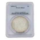 1890-CC Morgan Carson City PCGS Graded MS63 U.S. Silver Dollar Coin NR #C739-4