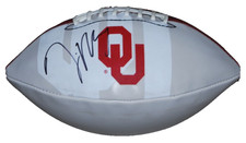 DEMARCO MURRAY signed (OKLAHOMA SOONERS) logo football BECKETT BW07982