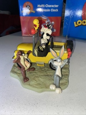 Looney Tunes 1999 Limited Edition Multi Character Polyresin Clock