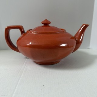 Catalina Island AS IS Pottery Teapot Tea Pot Toyon Burnt Red / orange READ