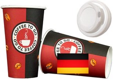 2in1) 1000 x 90mm Coffee to go Becher 300ml 0,3l Kaffeebecher Tee Cup + Deckel