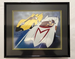 Animation Cel Speed Racer Signed Peter Hernandez & Corrine Orr