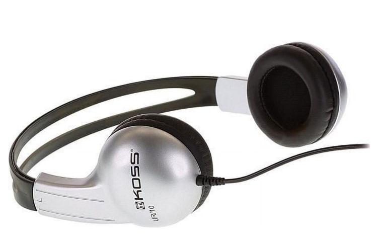 Koss UR10 On Ear Adjustable Stereo Headphones, 3.5mm Plug Size, UR-10