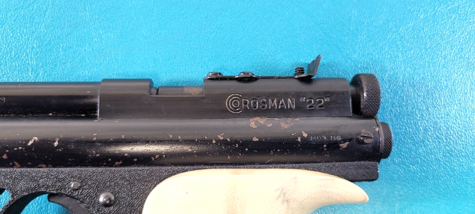 复古 Crosman 116 22 Cal。 气枪二氧化碳 + 出处 323 — 第 2/4 张图片