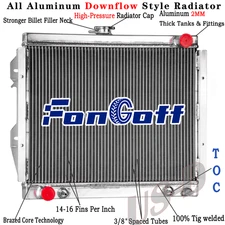 4ROW ALUMINUM RADIATOR FITS 1984-1995 1992 TOYOTA PICKUP 4 RUNNER SR5 2.4L