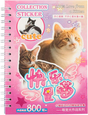Cat Sticker with Meme Stickers 30 Pages over 800 Die Cut Stickers with 3 Coatin