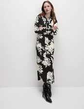 Marks & Spencer Womens Multi Coloured Viscose Midaxi Bodycon Dress - M&S