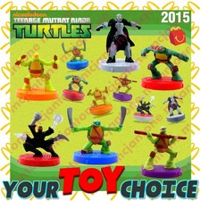 McDonalds 2015 TEENAGE MUTANT NINJA TURTLES Turtle TMNT Spin Top YOUR Toy CHOICE
