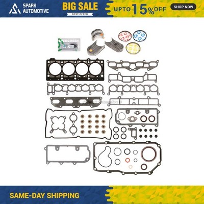 Full Gasket Set Bearings Rings Fit 1996-1999 Dodge Mitsubishi Eagle Non-Turbo