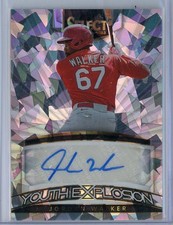 2023 PANINI SELECT JORDAN WALKER YOUTH EXPLOSION CRACKED ICE AUTO ROOKIE /23