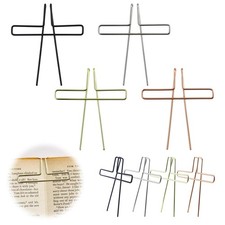 Music Book Metal Clip Pack of 4 Book Page Holder for Reading, 4 Colors Book O...