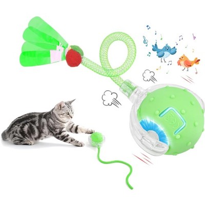 Katzenball Elektrisch Interaktiv  4 Modi USB Grün