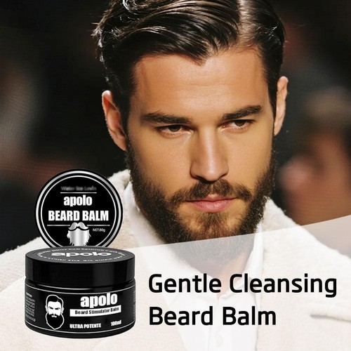 Gentle Cleansing Beard Balm Ultra Potente Beard Stimulating Balm Moisturizes/ - Picture 3 of 9