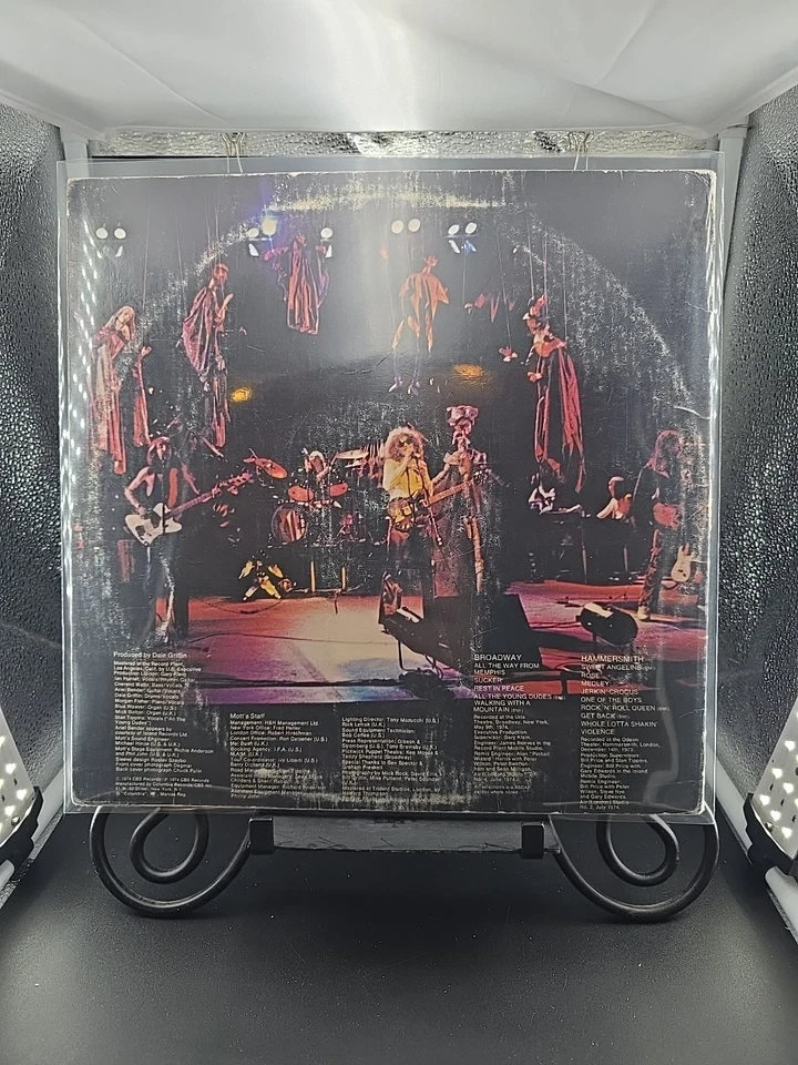 Mott The Hoople Live LP 1974 Original Columbia Records Pitman 1st Press VG/G+ Foto 2 de 4